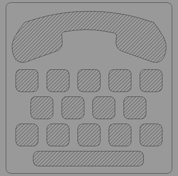 Bloque Autocad Cartel teléfono